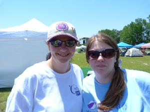 This is Nona and myself at Relay a few years ago.  Help us Celebrate, Remember and Fight Back!